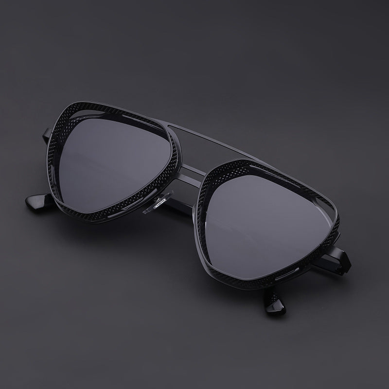New Hollow Sunglasses for Men, European and American Retro Steampunk Irregular Sunglasses, Fashion Glasses sunglasses