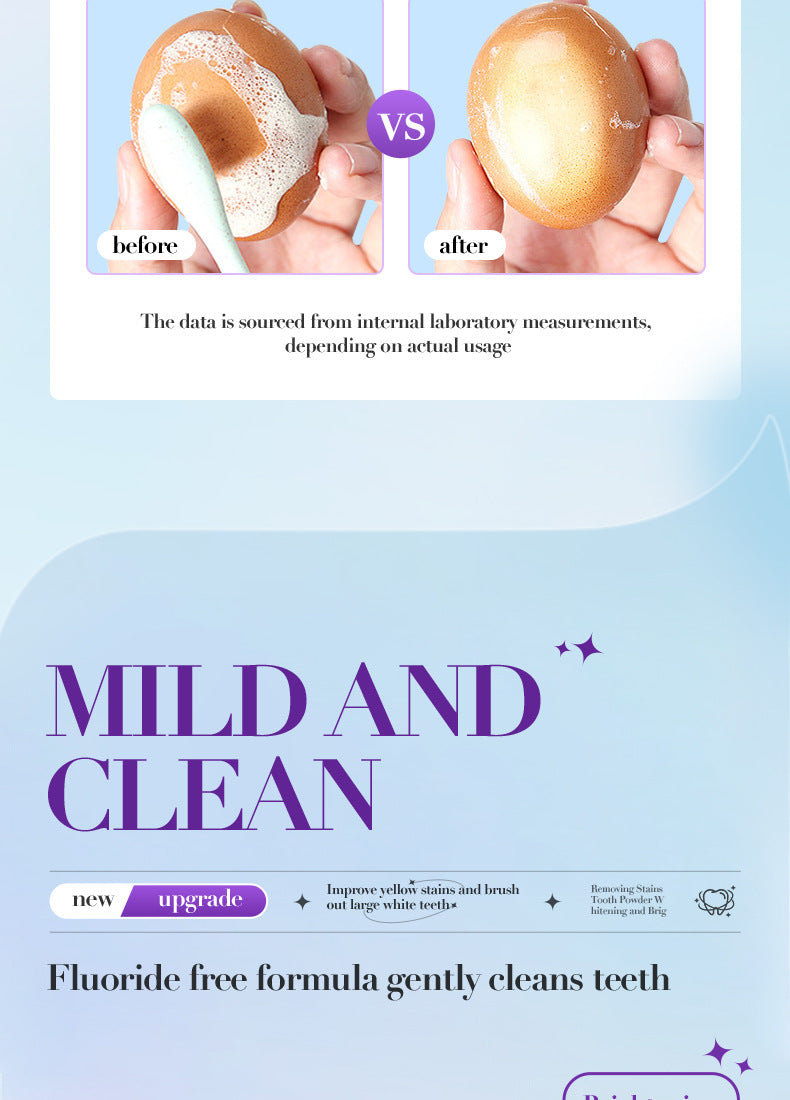 Full English V34Toothpowder50g SADOER Whitening Deep Cleaning Whitening Teeth Cleaning Powder  Foreign Trade Wholesale