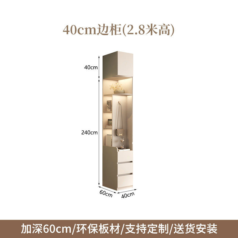 Raise the door to the ceiling2.5-3Large Wardrobe for Home Bedroom, Large Capacity Hanging Clothes Area, Multi-Section Large Closet