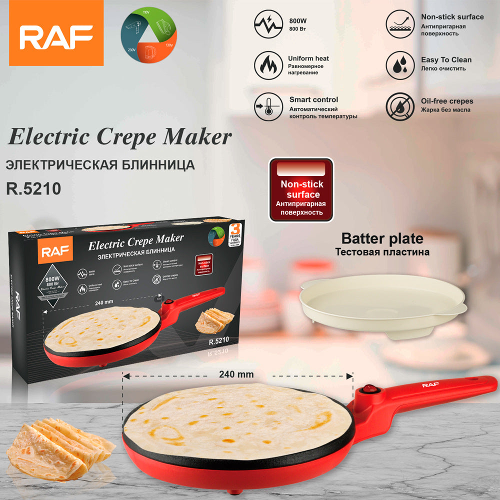 RAF European Standard Thin Pancake Maker Spring Roll Skin Home Thin Pancake Maker Electric Griddle Thousand Layer Skin Pancake Pan Pancake Pan