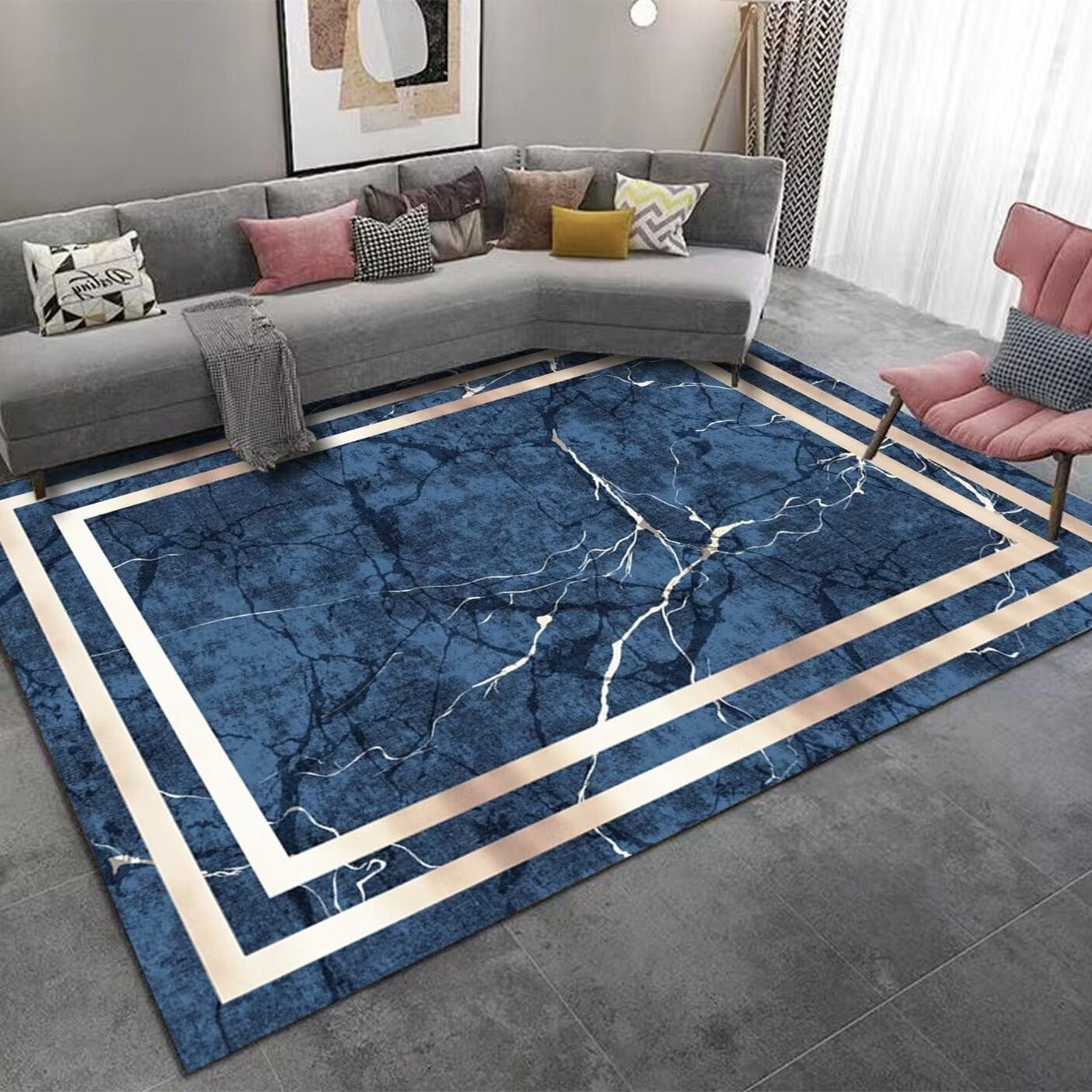Living Room Bedroom Carpet Stain Resistant Wash-Free Easy Care Bedside Rug Sofa Coffee Table Large Area Carpet Manufacturer Wholesale