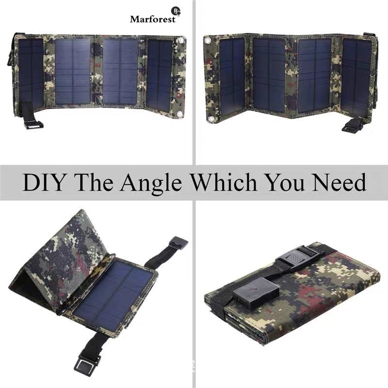 Hot-selling Solar Folding Bag Small Solar Charger Outdoor Portable Phone Charger Power Bank Protection