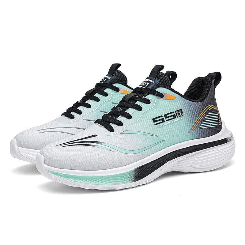 2025New mesh breathable men's casual running shoes ultra-light thick-soled non-slip trendy fashion sneakers