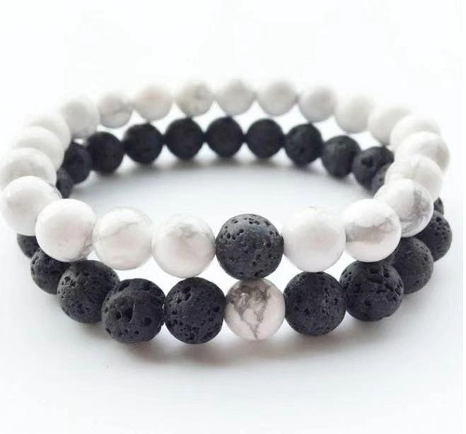 Tiger Eye Stone Double Row Bracelet Natural Stone Beaded Lucky Tree Pendant Bracelet Woven Double Layer Beaded Crystal Bracelet