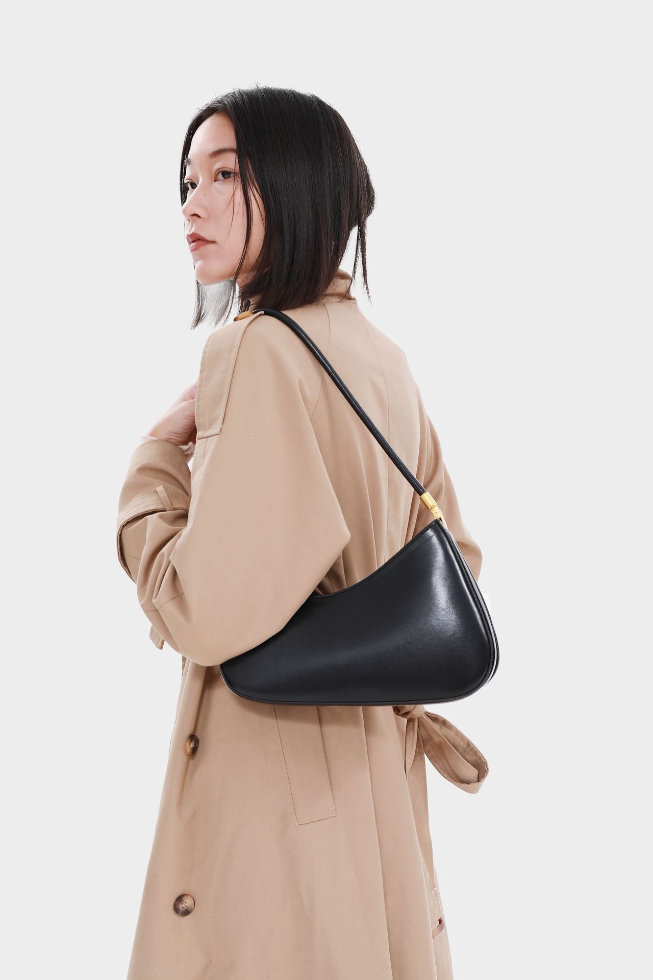European and American Niche French Retro Underarm Fashion Women's Bag Light Luxury Simple Large Capacity Handbag Women's Single Shoulder Baguette Bag