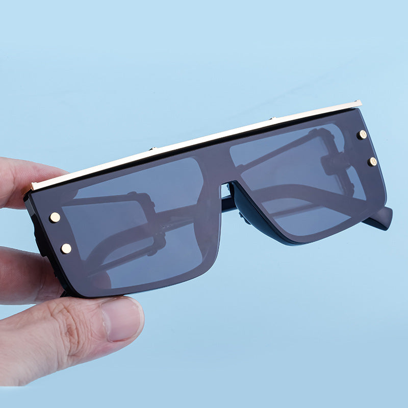 European and American Cyber Steampunk Square Frame Sunglasses for Men Trendy Y2K Wholesale Sunglasses and Eyeglasses sunglasses