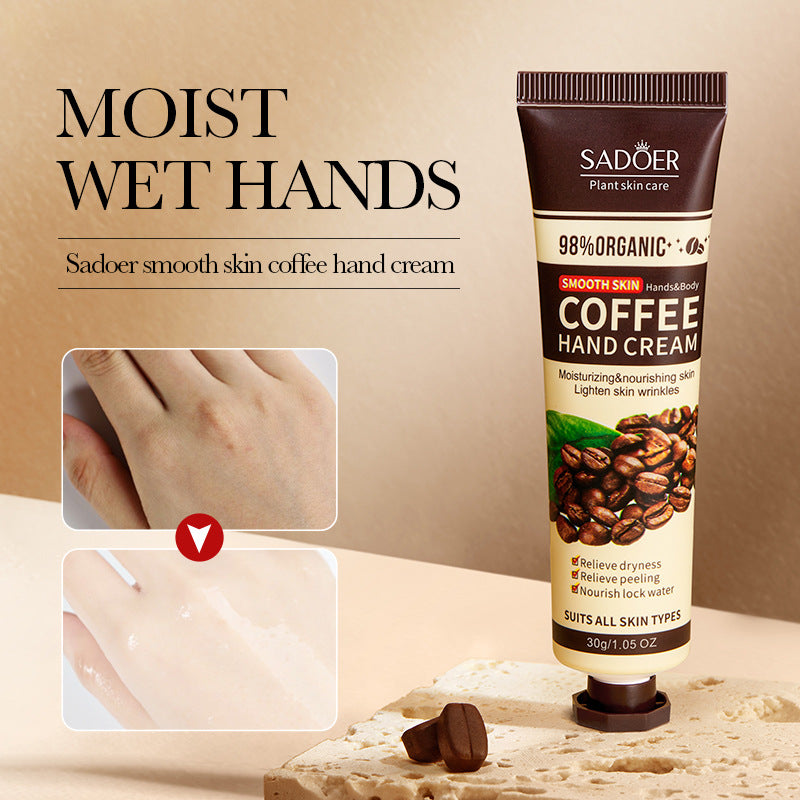 Full English Coffee Hand Cream30g SADOER Moisturizing, anti-chapped, hydrating hand cream for  foreign trade wholesale