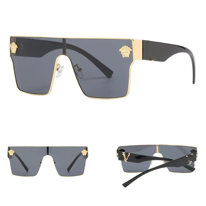 New style one-piece sunglasses10086 European and American style unisex sunglasses modern sunglasses