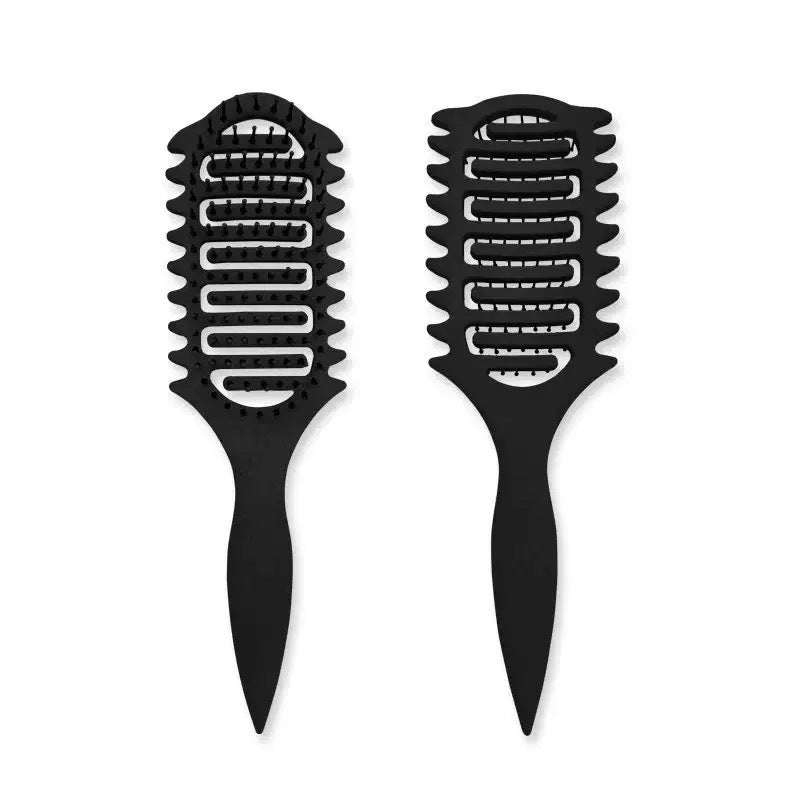 Bounce Curl Defining Styling Comb Smooth Hair Hollow Tail Three-Prong Scalp Cleaning Comb Sea King Curl Hair Styling Comb