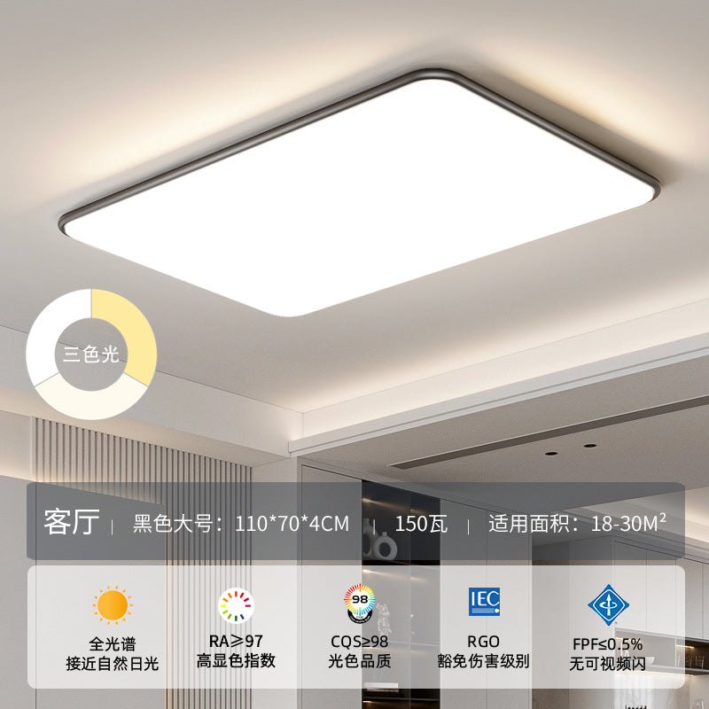 Zhongshan Full Spectrum Eye Protection Living Room Lamp Seamless Ceiling Light Modern Simple Elegant Lighting Three-Color Whole House Combination