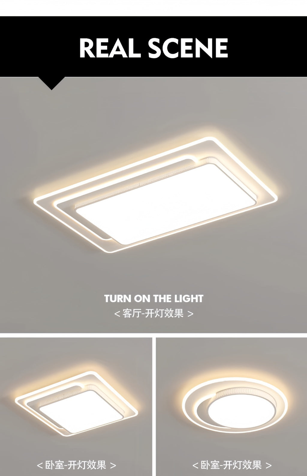 New style living room ceiling light modern minimalist elegant LED Full Spectrum Eye Protection Bedroom Study Room Whole House Package Lighting