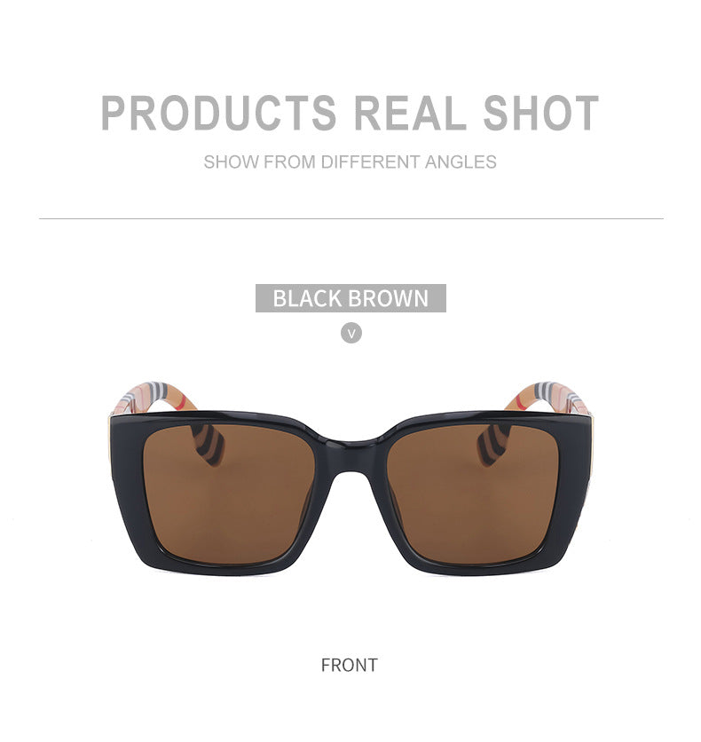 2025New Sunglasses for Women Trendy New European and American Fashion Chain Square Frame Sunglasses for Women Necklace Pendant sunglasses