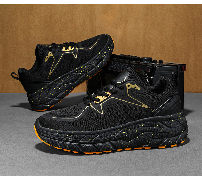 Dropshipping Couple Casual Sports Shoes Student Running Shoes Marathon Running Shoes Jacquard Foreign Trade Live Streaming Men's Shoes