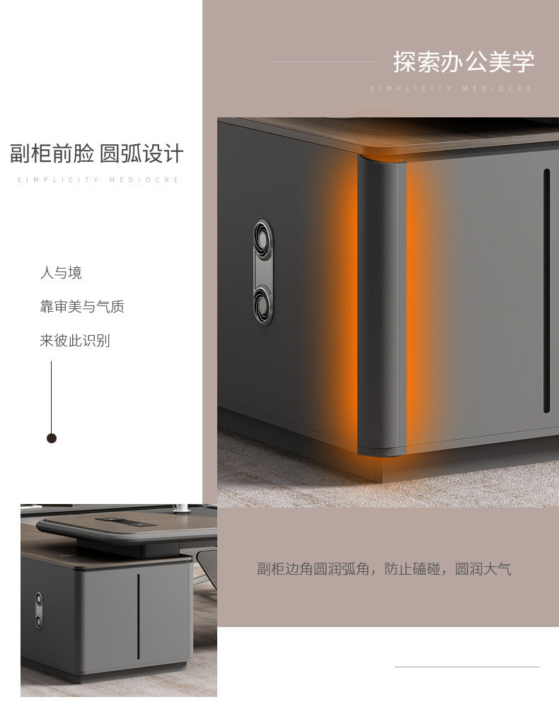 Painted Office Desk Executive Desk President Leader Chairman Boss Desk Office Manager Desk Office Desk and Chair Set