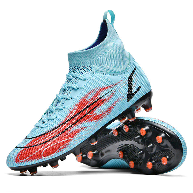 Comfortable football shoes for men and women, teenagers and students AG Spike TF Anti-Slip Breathable Turf Training Sneakers