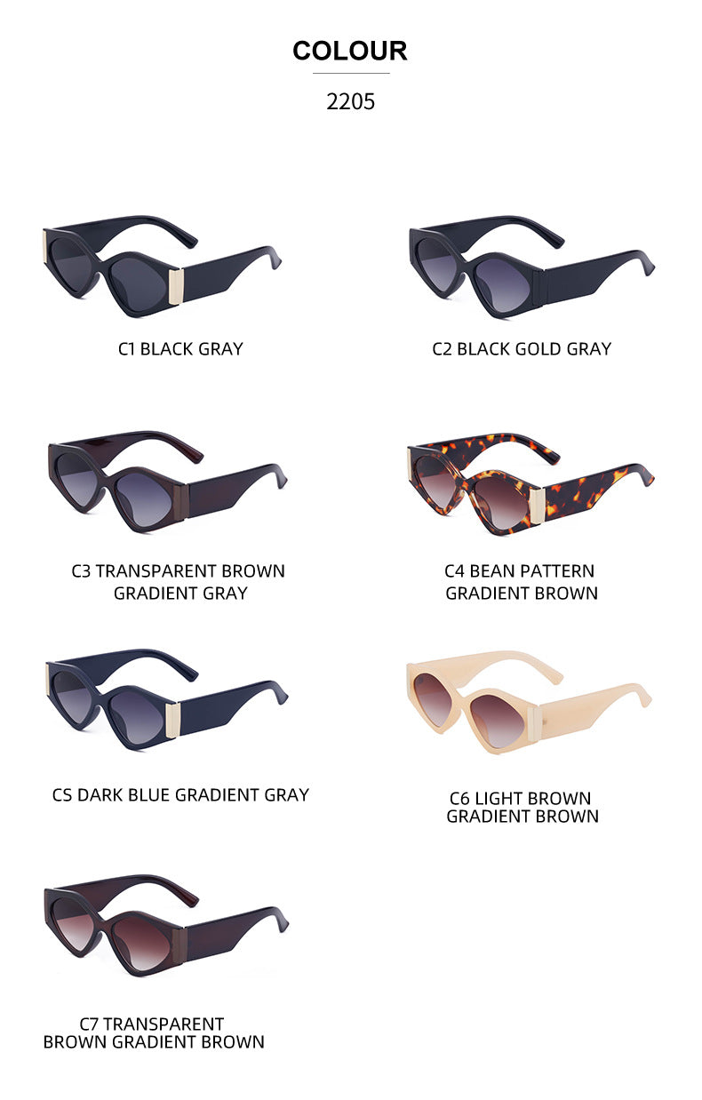 European and American style sunglasses for women trendy high-end feel ins Trendy Fashion Sunglasses for Women Wholesale sunglasses