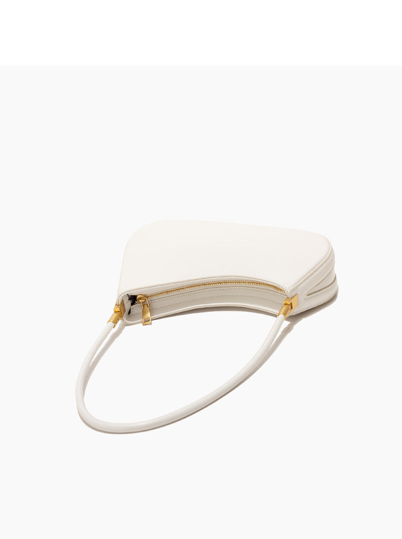 European and American Niche French Retro Underarm Fashion Women's Bag Light Luxury Simple Large Capacity Handbag Women's Single Shoulder Baguette Bag