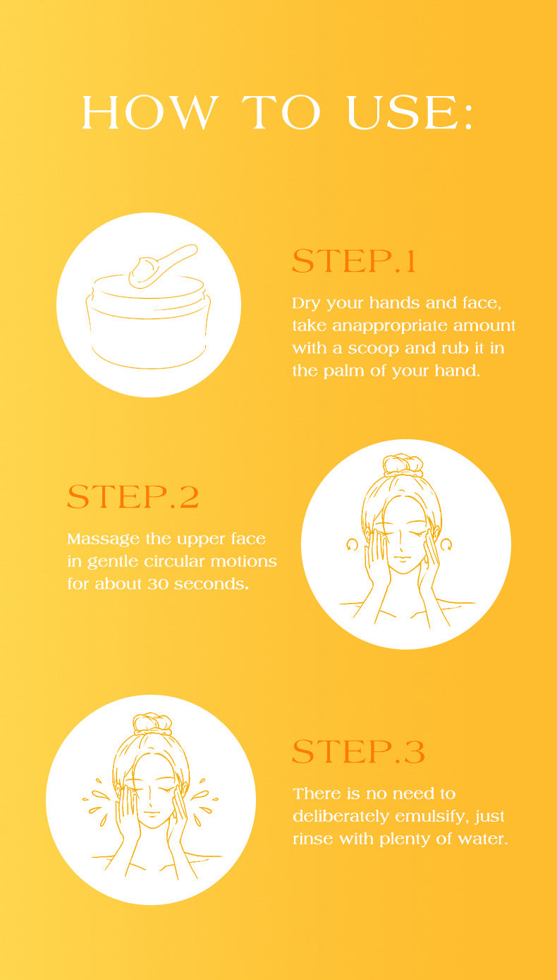 ICVC#Makeup Remover Cream Facial Cleansing Easy Makeup Removal Vitamin C Moisturizing cream30g Packaging European Beauty Makeup