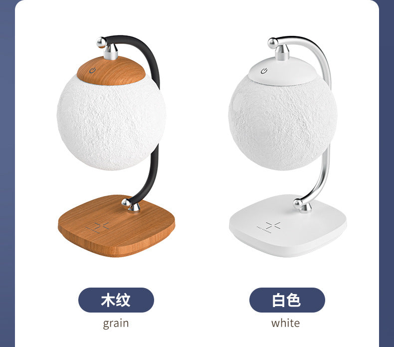 15w Wireless Charging Study Table Lamp Bedroom Bedside Sleep Eye Protection Night Light Outdoor Camping Atmosphere Light