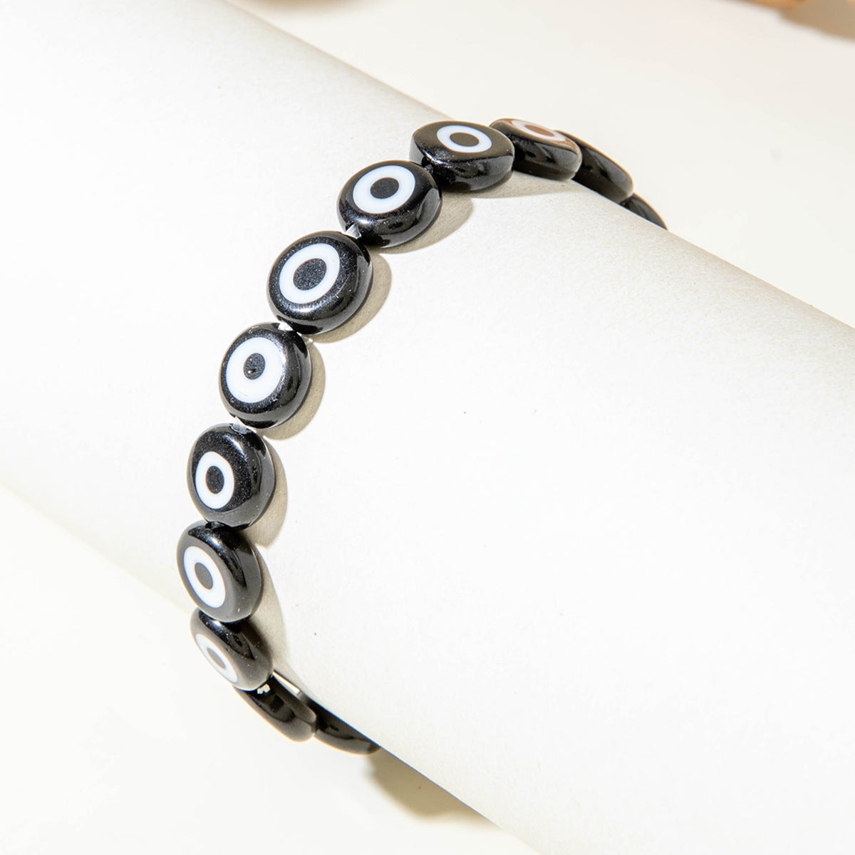 European and American Ornament Bohemian Devil's Eye Beaded Bracelet  Fashionable and Unique Eye Elastic Bracelet Wholesale