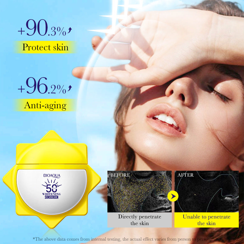 Whitening Sunscreen40gBIOAOUA Improve Isolation UV Protection Sunscreen Lotion Cross-Border Wholesale