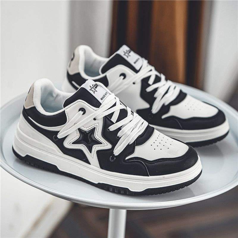 Men's Trendy Shoes2025New American Retro Niche Casual Sneakers ins Internet Celebrity Versatile White Sneakers