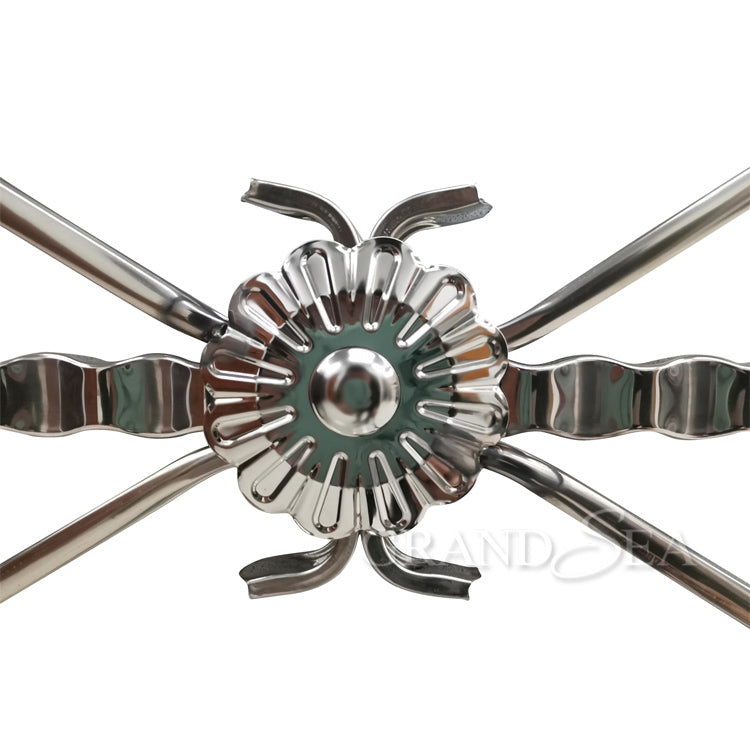 British Style Matte Silver SS 304 Stainless Steel Window Grill Design