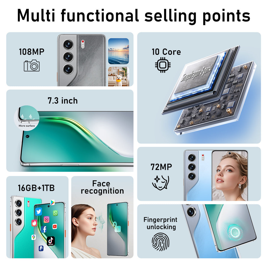 Camon 40 Pro New7.3Inch incell Screen16+1T Android smartphone fast charger all-in-one device