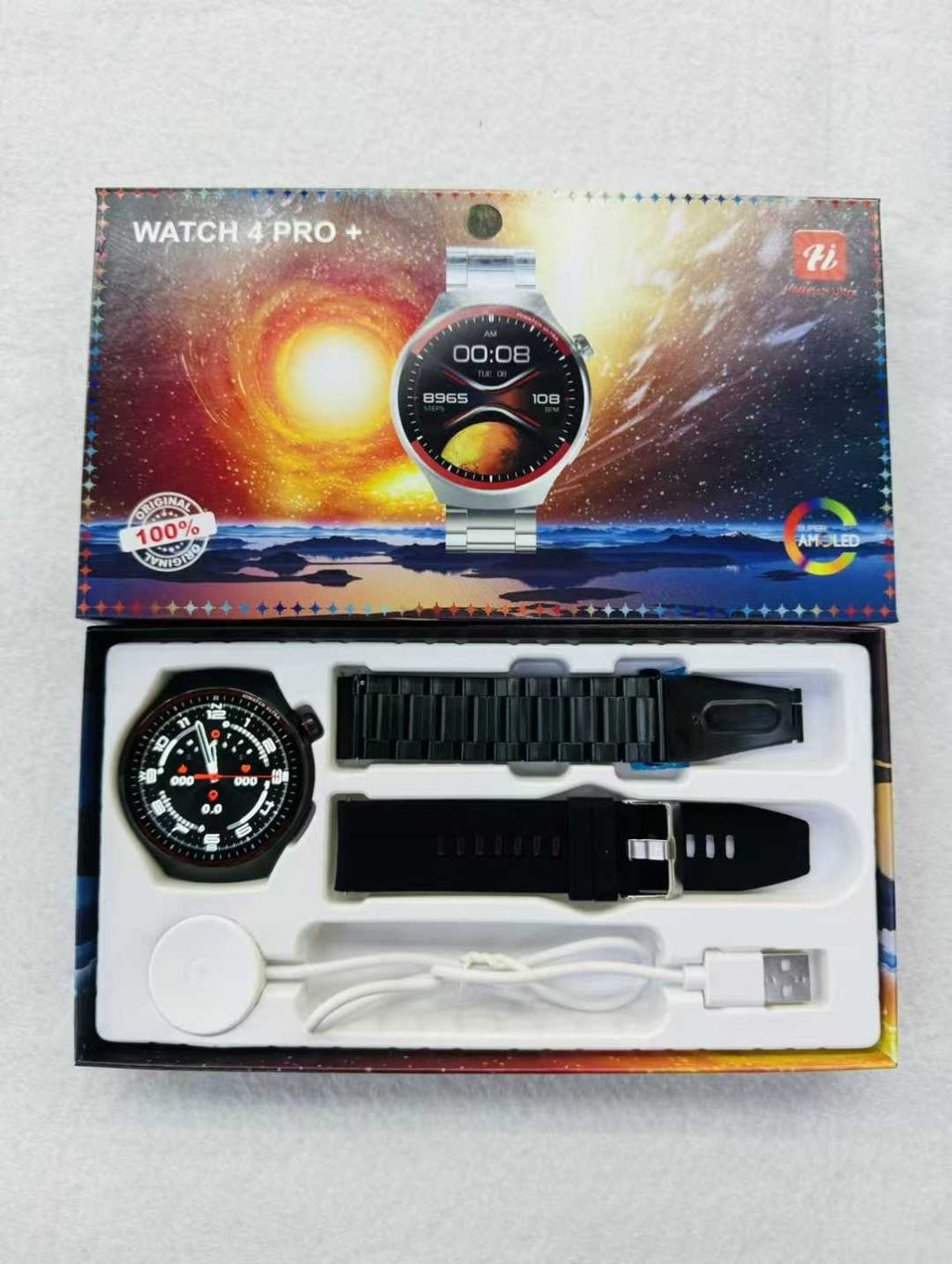 Watch4 Pro+Smart Watch1.52inch Bluetooth Call Heart Rate Blood Oxygen Message Reminder Sports Watch