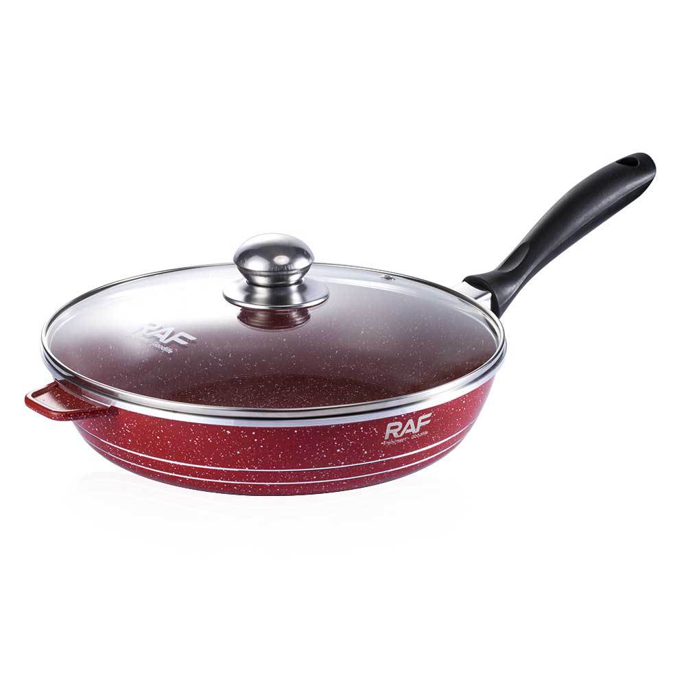 RAF Hot Sale Handle Detachable Non-Stick Pan Ceramic Glaze Universal Stove Cookware11Set