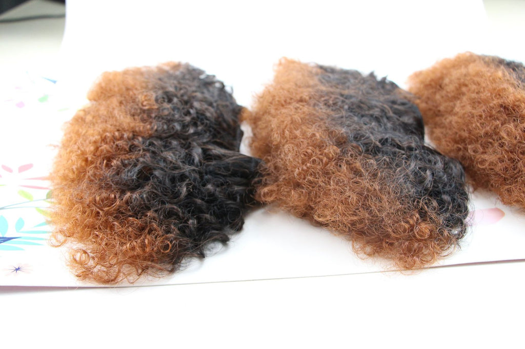 European and American Women's Gradient Wig Hairpiece Natural Black High-Temperature Silk Hair Band Short Curly Hair Spring in Stock