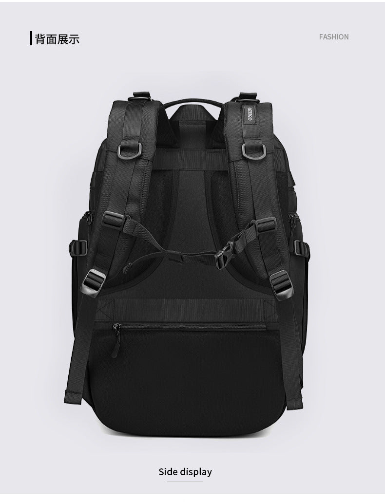 OZUKO Outdoor Tactical Backpack Large Capacity Waterproof Travel Bag Wear-Resistant MOLLE Hiking Backpack