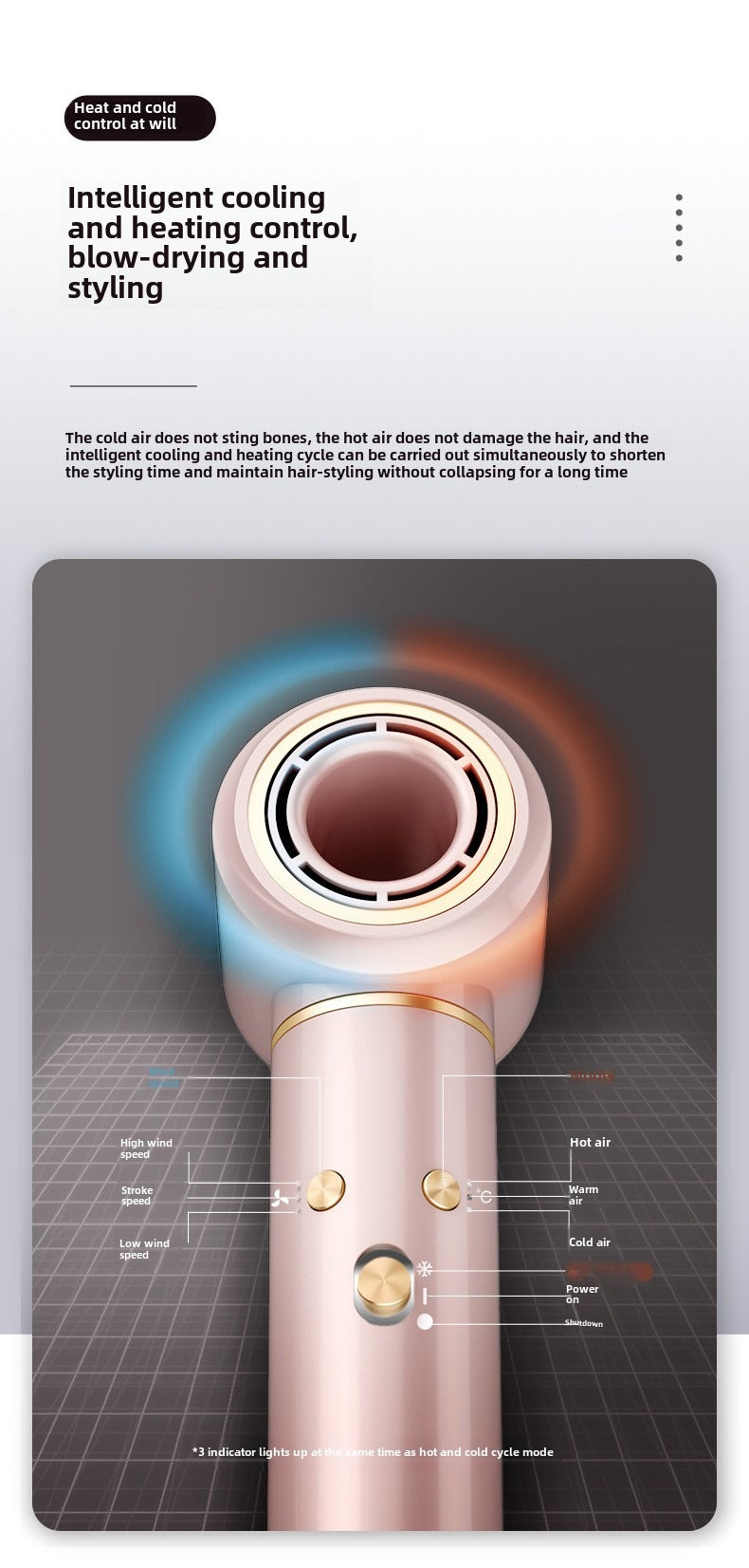 大功率吹风机 负离子家用电吹风机 全自动卷发棒 静音高速吹风机