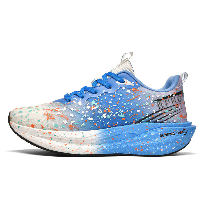 Red Rabbit9pro Autumn and Winter New Double Mesh Luminous Carbon Plate Real Explosion Running Shoes Couples plaid Cushioning Wearable Sneakers