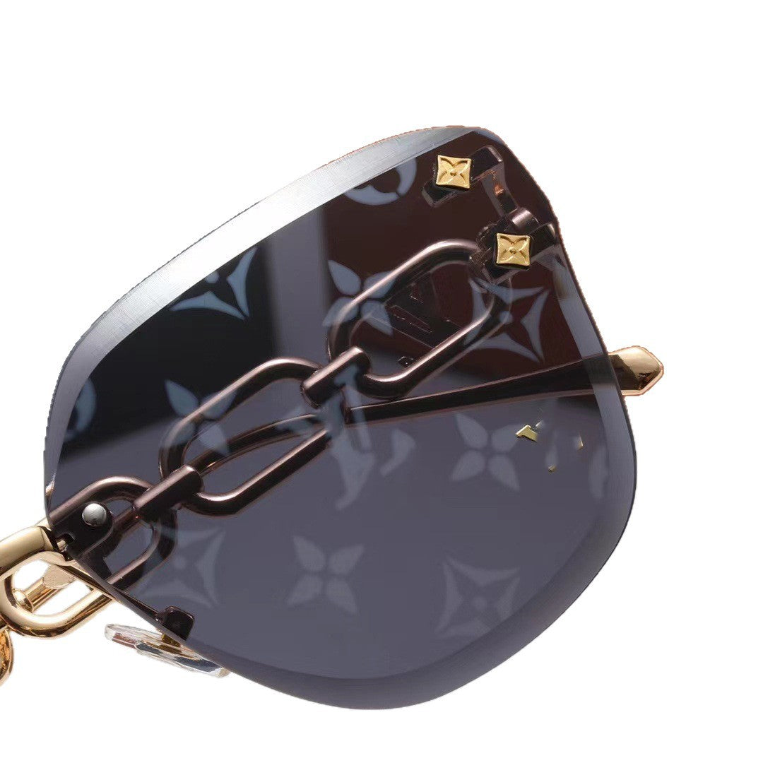 2024New Fashion Trend Sunglasses High-End Luxury Style Women's Sunglasses Laser Lenses Unique Street Style