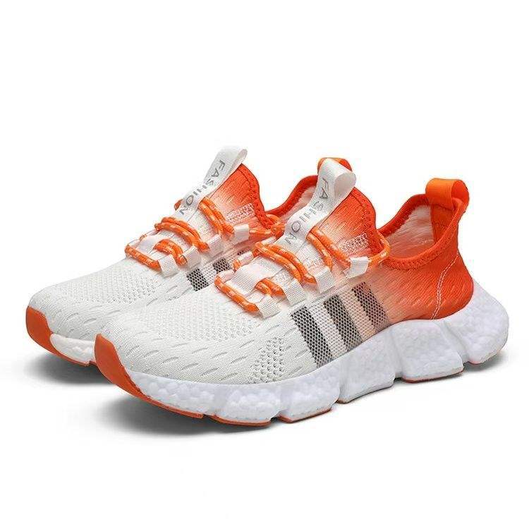 Rare Summer New Mesh Couple Men's Shoes Running Breathable Shock Absorption Popcorn Soft Sole Jogging Shoes