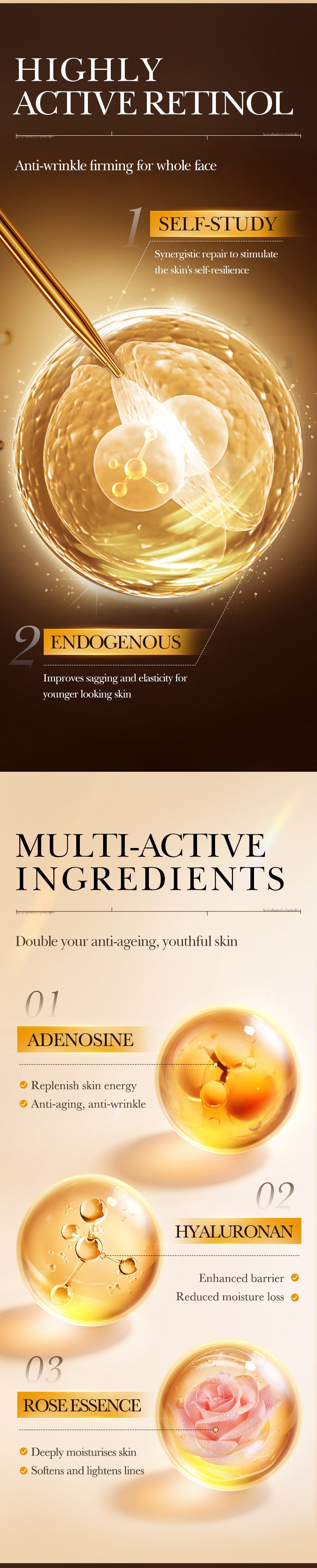 Full English Retinol Peptide Skincare Series  FAYANKOU Amino Acid Facial Cleanser  Wholesale