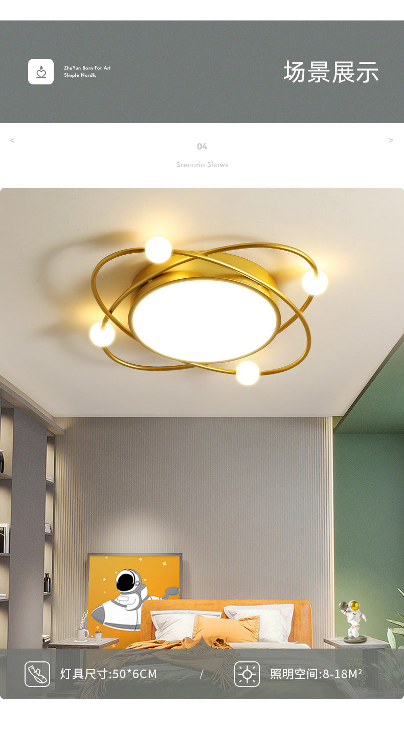 Bedroom lamp warm and romantic creative lighting fixture LED Living Room Home Ceiling Light Fixture Simple Modern Round Room Lamp