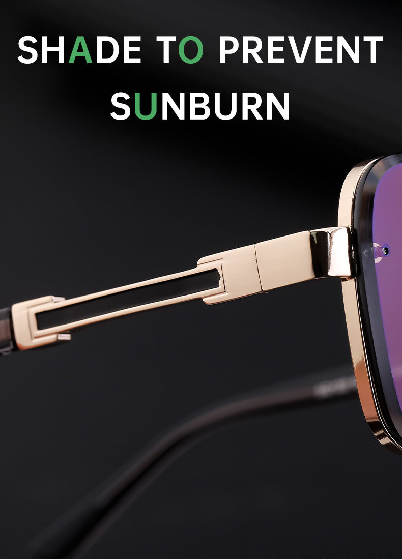 2025Retro Glasses Men Driving Sunglasses Square Frame High-end Men's Sunscreen Sunglasses Premium sunglasses