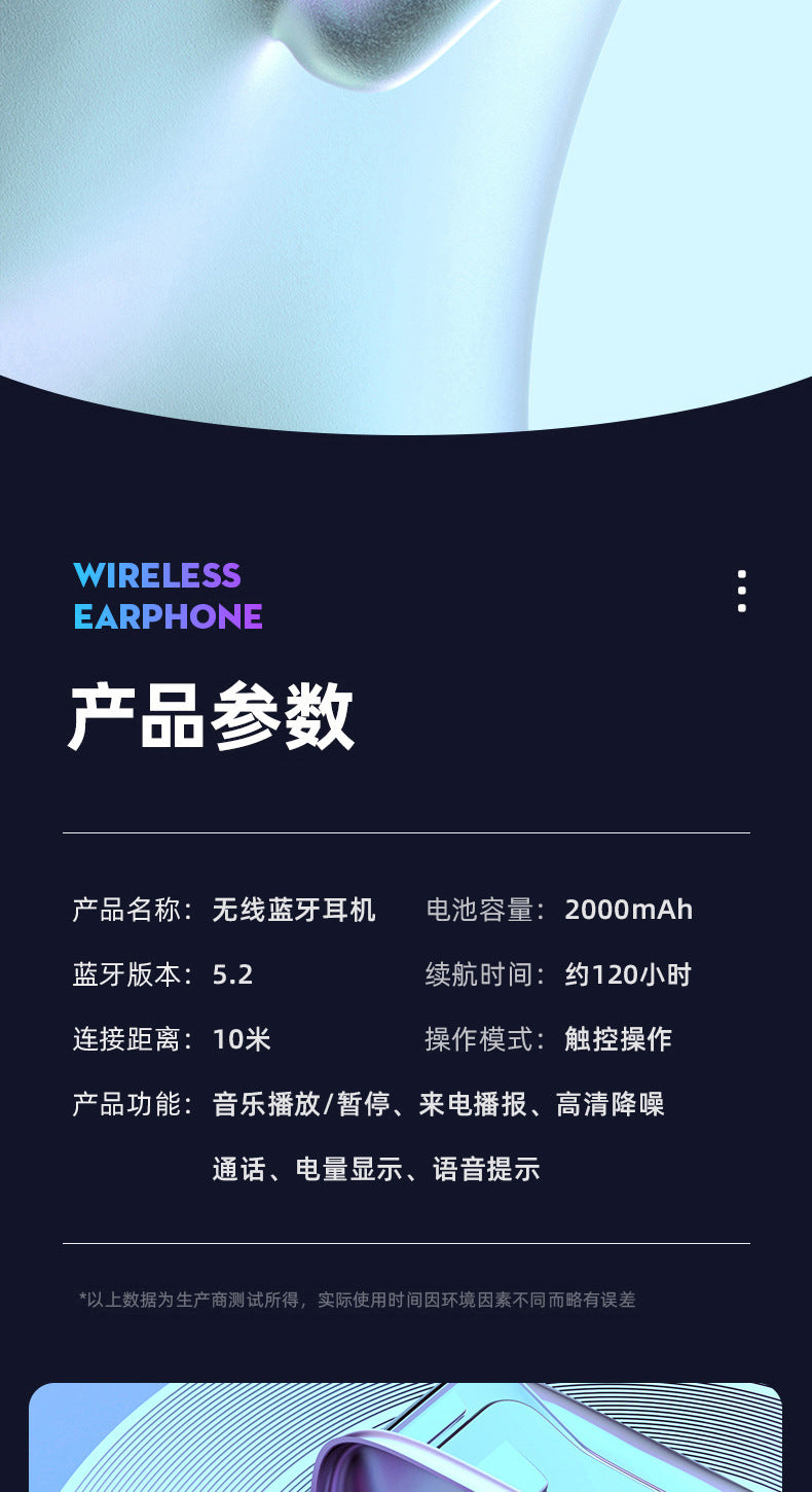Popular M9Wireless Bluetooth Headset TWS In-ear long-lasting high-quality private model wireless Bluetooth earphones