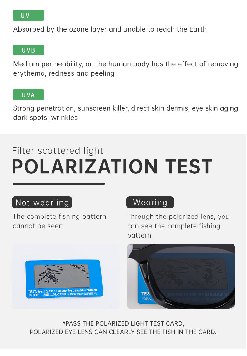 New European and American Fashion Polarized Sunglasses for Men Driving Anti-Glare Sunglasses Retro Punk Style Glasses shades