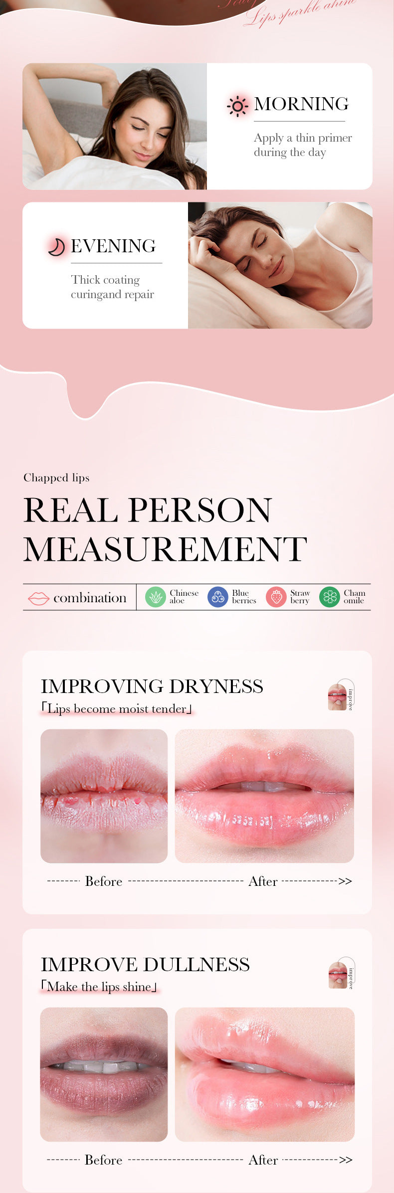 Full English Lip Balm SADOER Honey Hydrating Avocado Anti-Dry Crack Peach Lip Mask  Wholesale