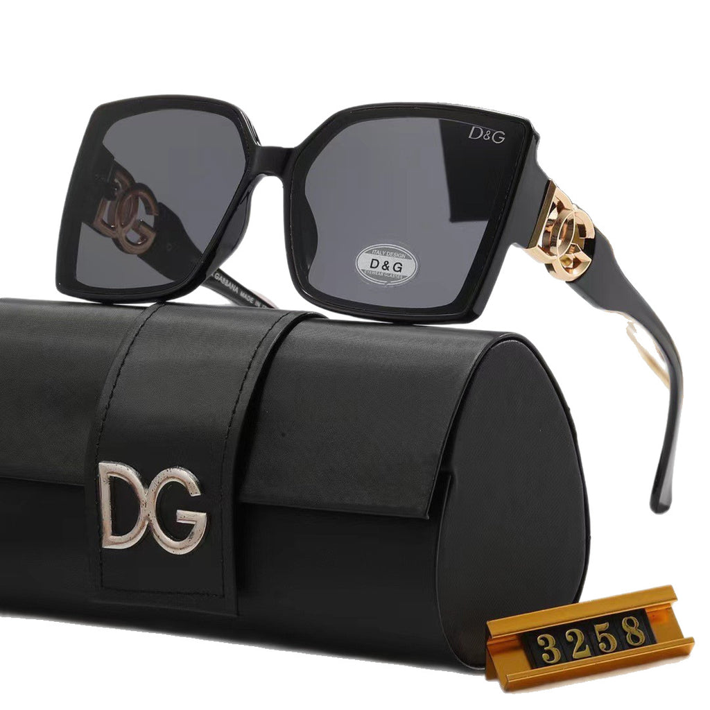 Fashion Brand Sunglasses for Women, European and American Classic Shades, Large Frame, High-End Feel D Home Sunglasses
