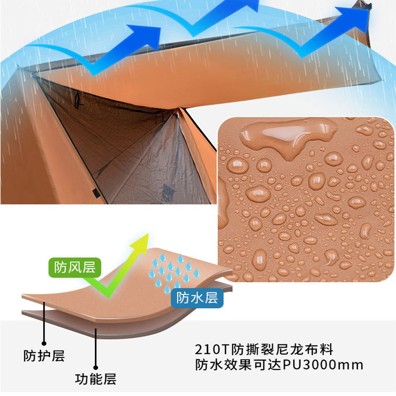 Indoor Double Shelter Ultralight Tent Canopy 2-in-1 Camping Waterproof Outdoor Portable Tent