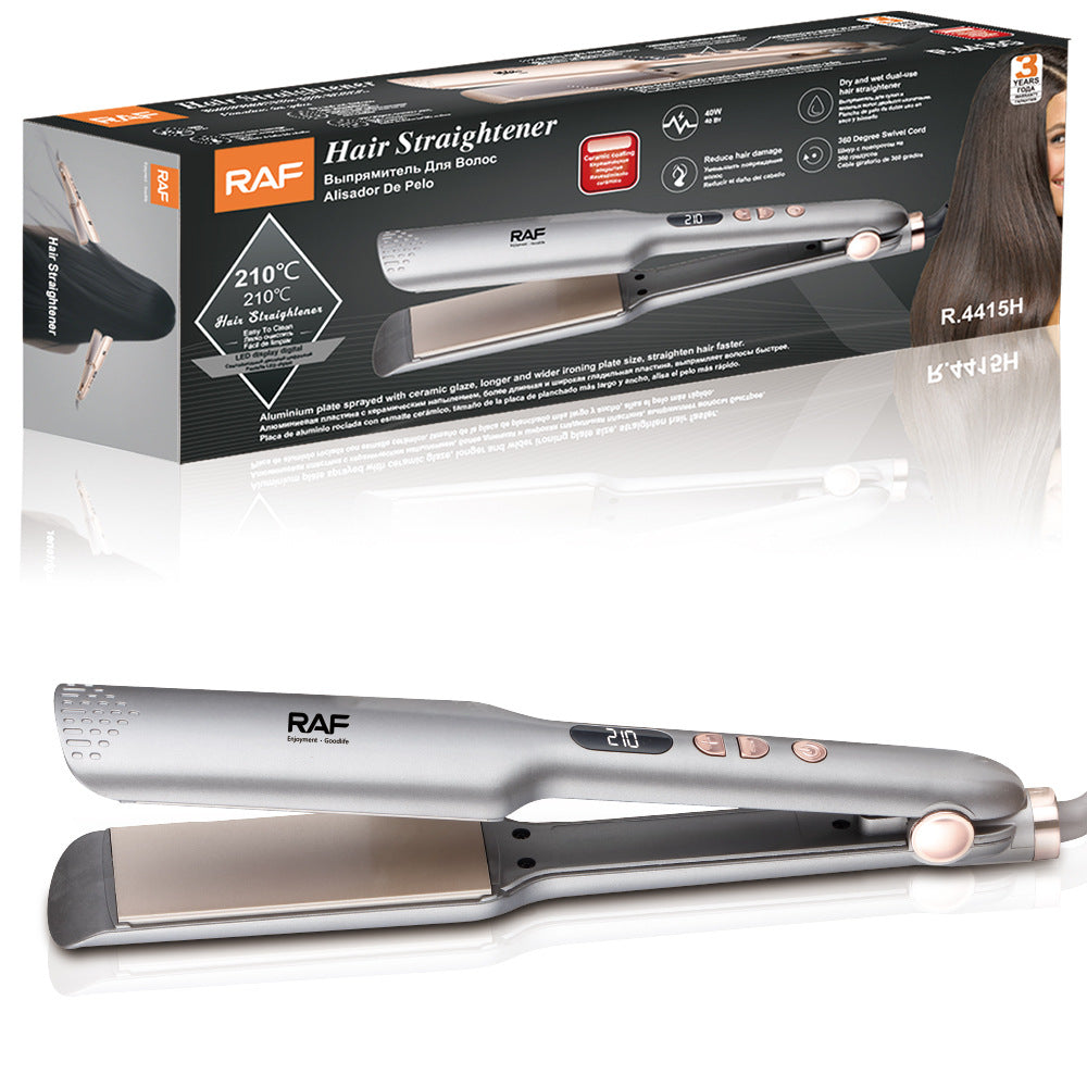 RAF EU Standard Hair Straightener Curler Negative Ion Hair Straightener Home Use Volumizing Hair Root Straightening Iron