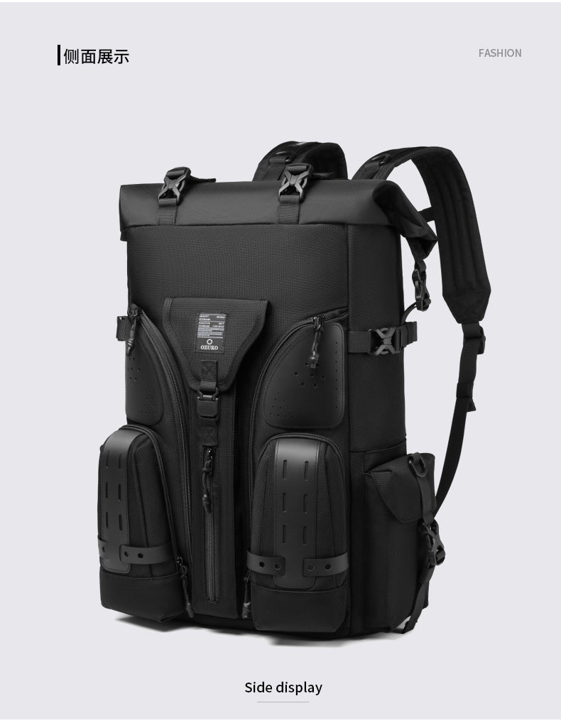 OZUKO Tactical Backpack Men's Shoulder Large Capacity Waterproof Baseball Bag Outdoor Travel Multifunctional Trendy Sports Bag