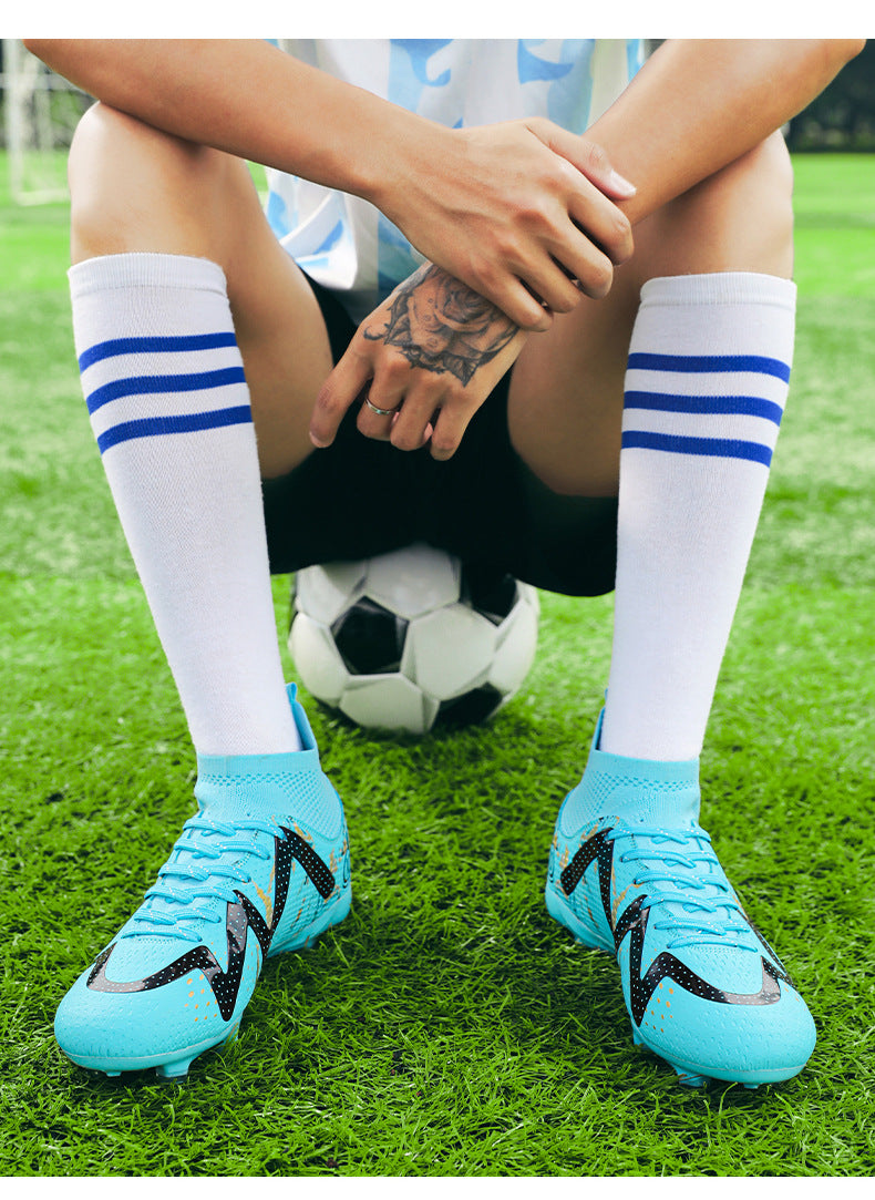 Men's and Children's Soccer Shoes TF Shattered Spike Shoes Adult Primary and Secondary School Students Training Shoes Women's Football Shoes Wholesale