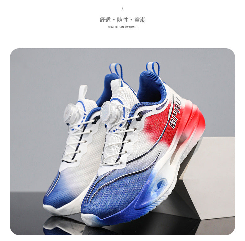Spring and Summer Fashion Comfortable Running Shoes for Teenagers, Casual Shoes with High Elasticity and Shock Absorption, Student Marathon Training Sports Shoes