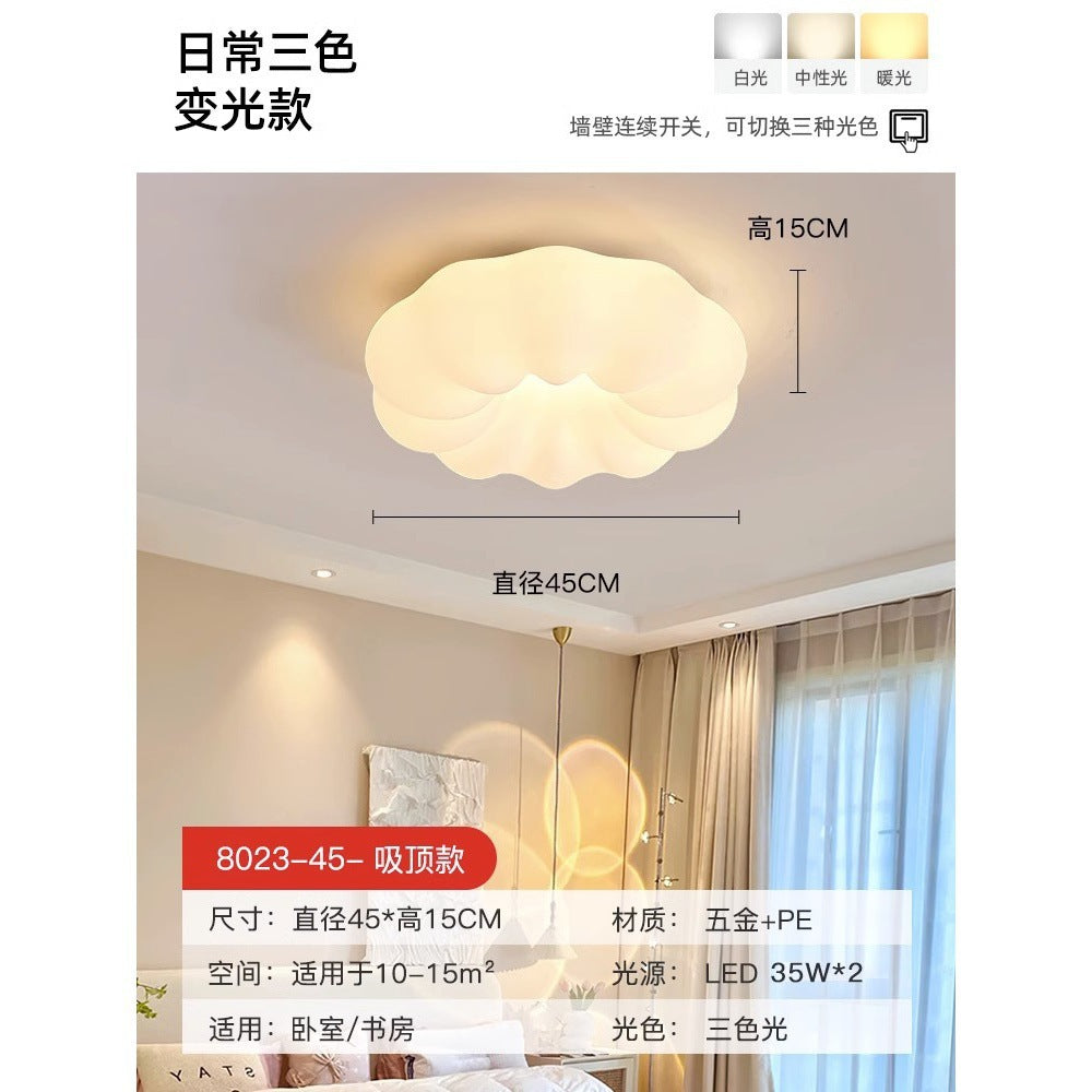 Children's Room Bedroom Ceiling Lamp Full Spectrum Eye Protection led Boys and Girls Cloud Room Cream Style Internet Celebrity Lighting