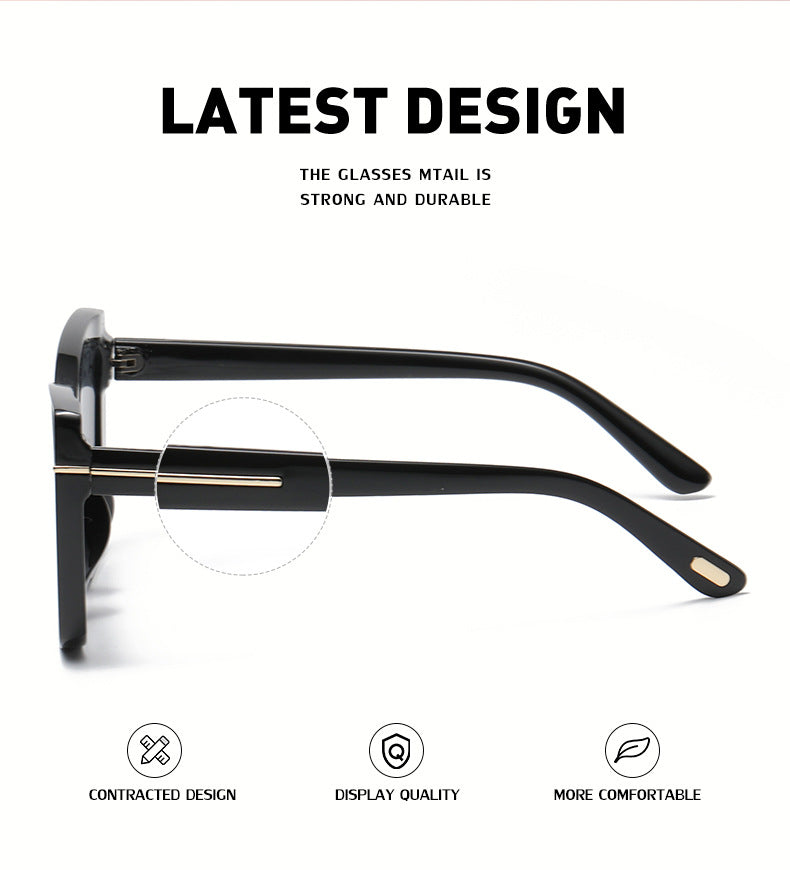 European and American Fashion Cat Eye Sunglasses for Women with High-end Feel Korean Style T Fashionable Sunglasses for Women Wholesale